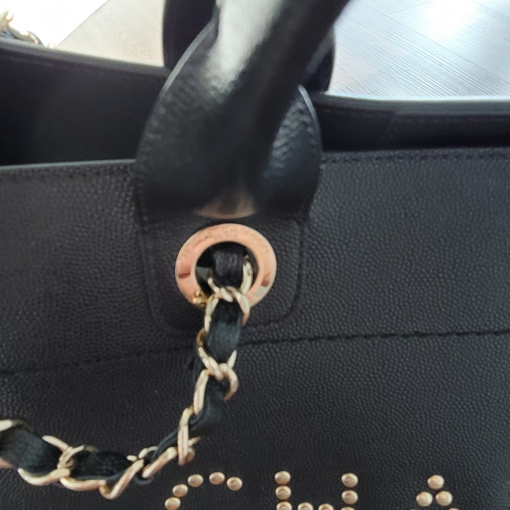 Chanel deauville tote large caviar - Picture 3 of 16